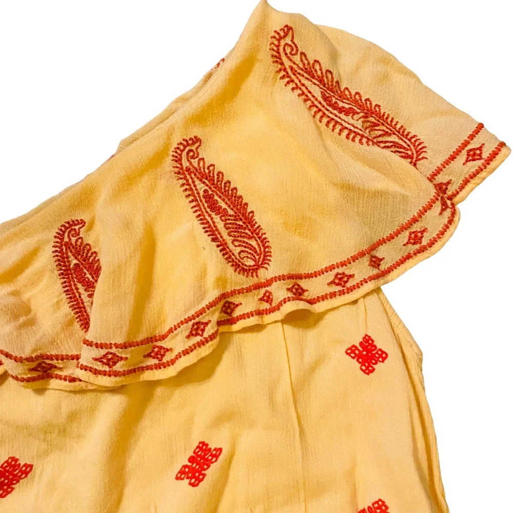 ⭐️ Free People Easy On The Eyes Top One Shoulder Paisley - Picture 5 of 7